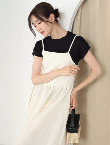 ジャガードキャミワンピース