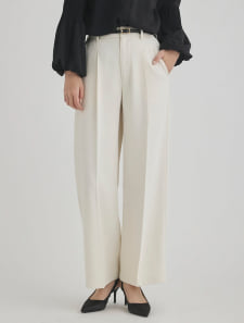 ワンタックワイドパンツ