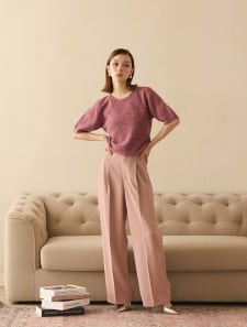 ワンタックワイドパンツ