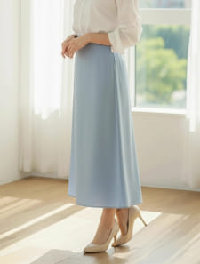 サテンマーメイドスカート