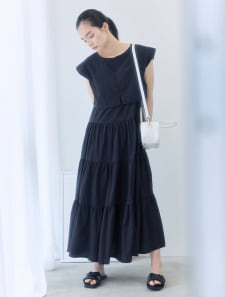 2wayティアードワンピース