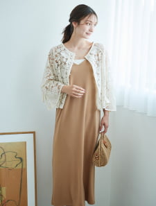 ドライタッチキャミソールワンピース