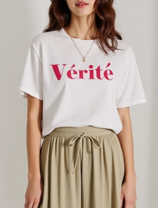 カラーロゴプリントTシャツ