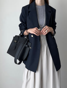 【cestmignon_mauセレクト】ダブルテーラードジャケット