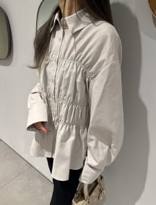 【kannaセレクト】ビスチェデザイン長袖シャツ