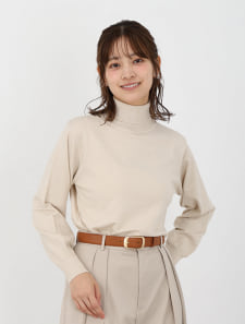 【ウォッシャブル】【M・Lサイズあり】シンプルタートルニット