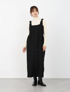 シャーリングジャンパースカート