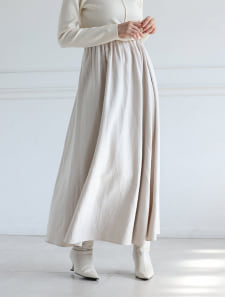 スエードフレアスカート