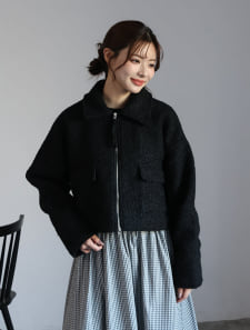 ループツイードショートジャケット