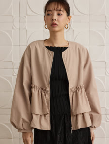 ナイロンティアードジャケット