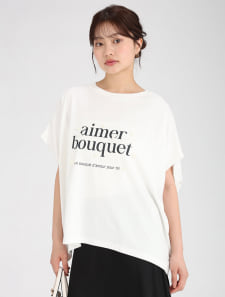 パールプリントTシャツ