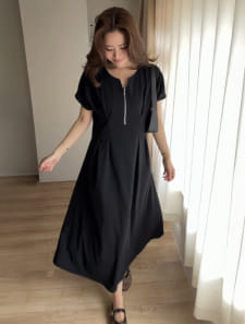 【manaodaysセレクト】 前後2wayウエストタックワンピース