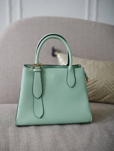 ワンサイドベルトハンドルハンドバッグ