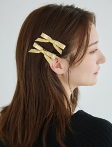 メタリックミニリボンクリップSET