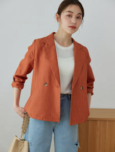 カラーダブルジャケット