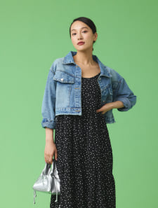 ワンハンドルドロストミニハンドバッグ