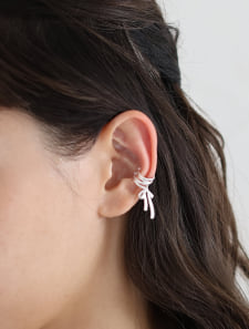 リボンポイントイヤーカフ（ペア）