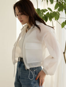 ドロストシアーニットブルゾン