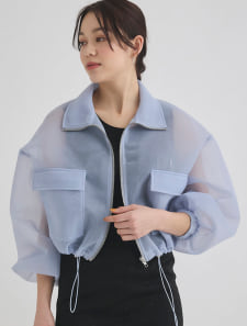 ドロストシアーニットブルゾン