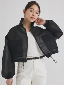 ドロストシアーニットブルゾン