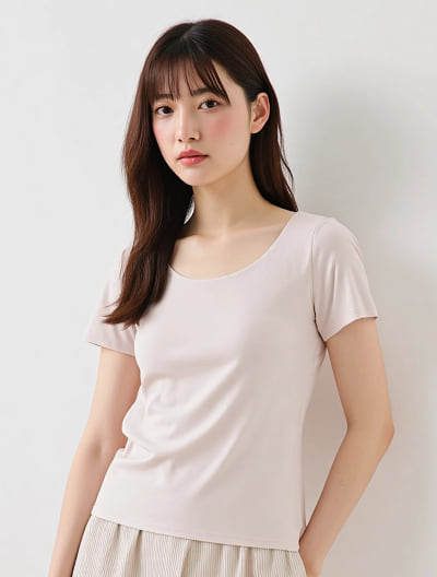 【EssentialWarm】吸湿発熱インナー（半袖）