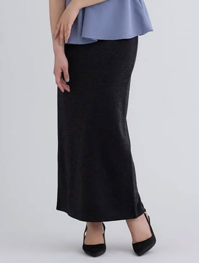 ラメデザインタイトスカート