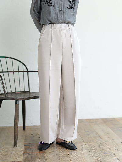 ボンディング生地センタープレスパンツ