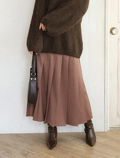 【kannaセレクト】【U150サイズあり】プリーツAラインスカート