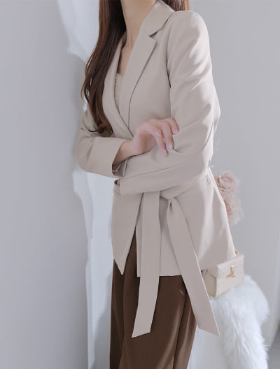 【MARIAセレクト】 ウエストマークテーラードジャケット