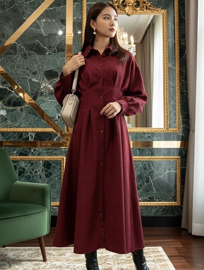 【kanaセレクト】 【U150サイズあり】ウエストタックシャツワンピース