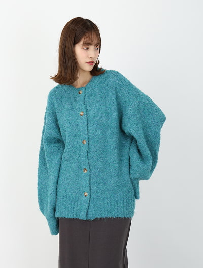 ブークレミックスニットカーディガン