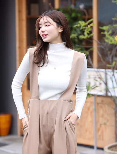 ハイウエストサロペット