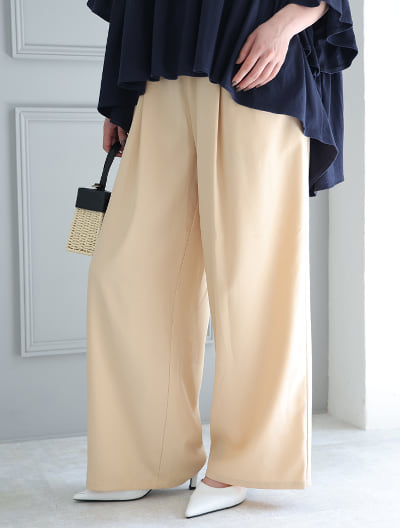 【SETUP対応】シンプルロングパンツ