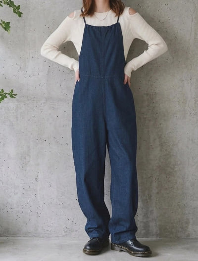 デニムサロペット