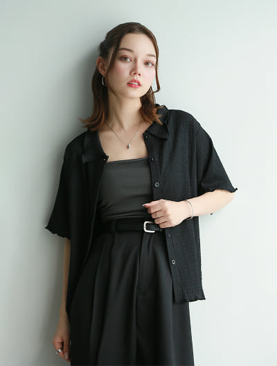 カットシャーリングカーディガン