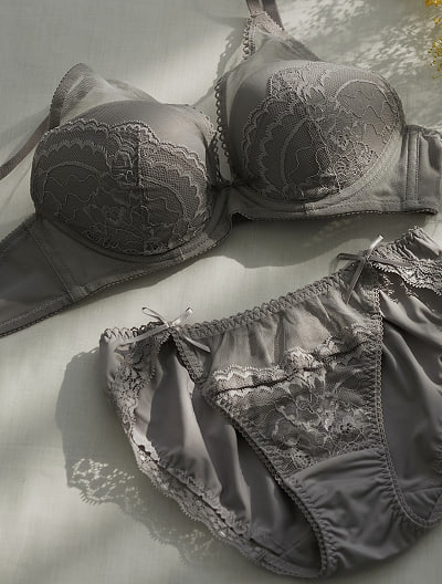 丸胸レーシィブラ＆ショーツセット03