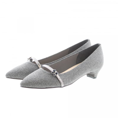 メタルリボンパーツストラップパンプス