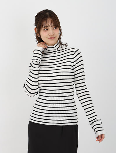 プチハイネックトップス