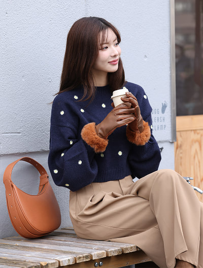 【スマホ対応】フェイクレザーグローブ