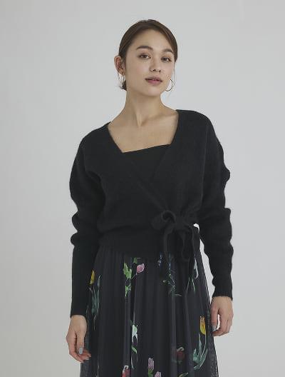 カシュクールニットプルオーバー