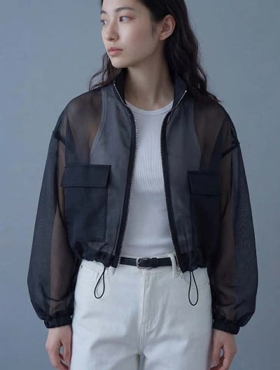 ドロストシアーニットブルゾン