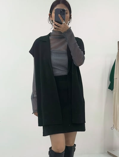 テーラード衿ノースリジャケット