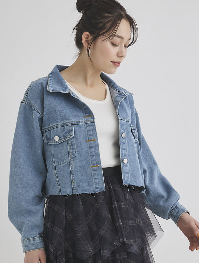 カットオフデニムジャケット