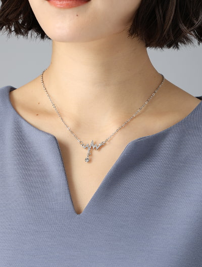 ジオメトリモチーフネックレス