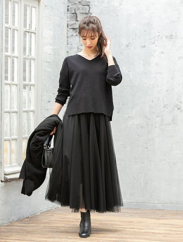 シルキータッチvネックニット ファッション通販fifth フィフス