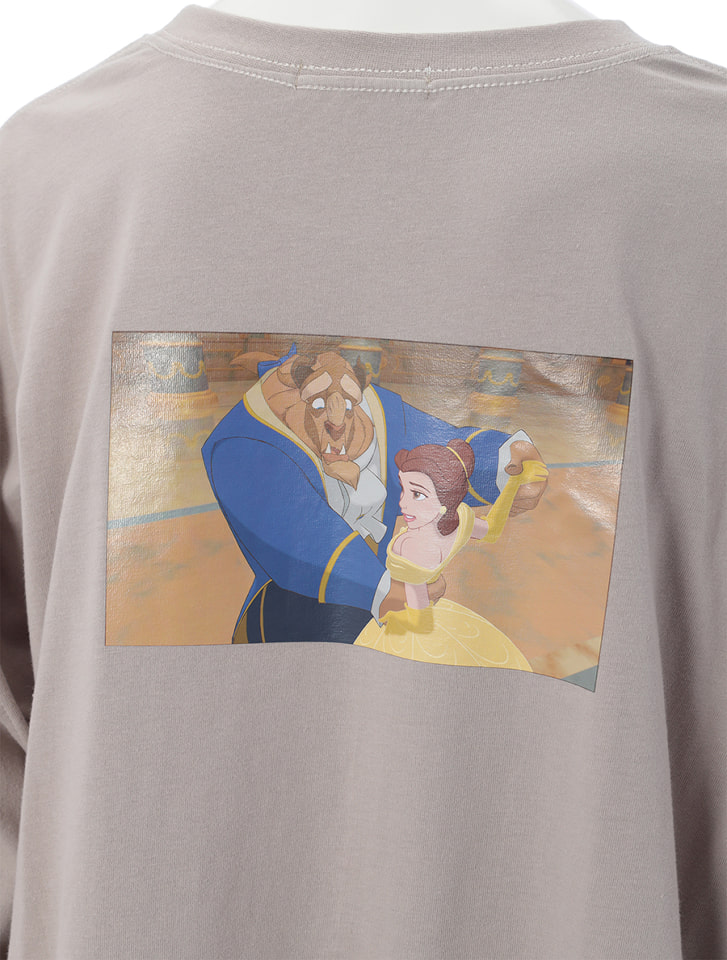 【Disney】美女と野獣／カラープリントロングTシャツ