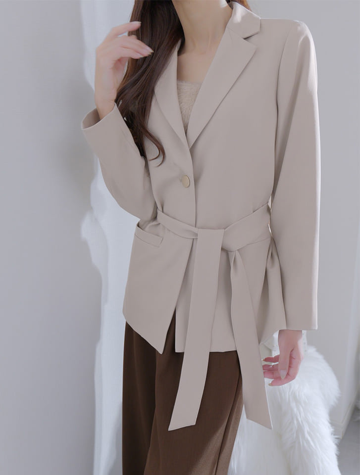 【MARIAセレクト】 ウエストマークテーラードジャケット