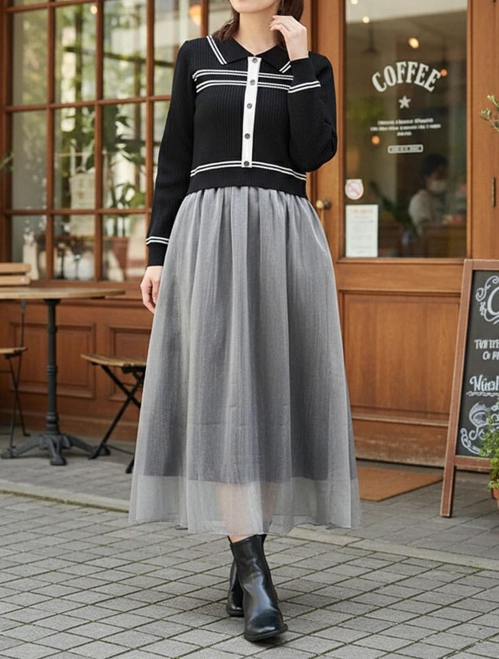 ドッキングポロニットワンピース