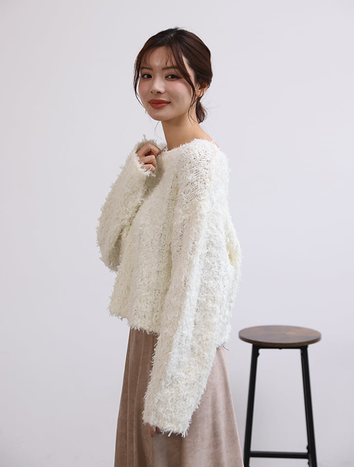 チョウチョヤーンニット