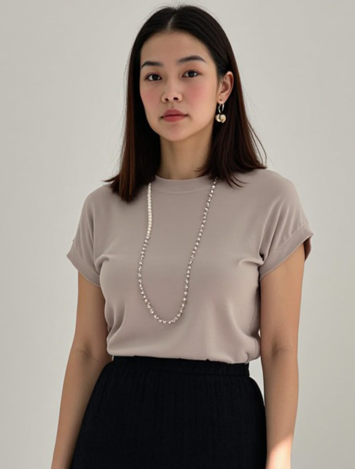 シンプルフィットTシャツ